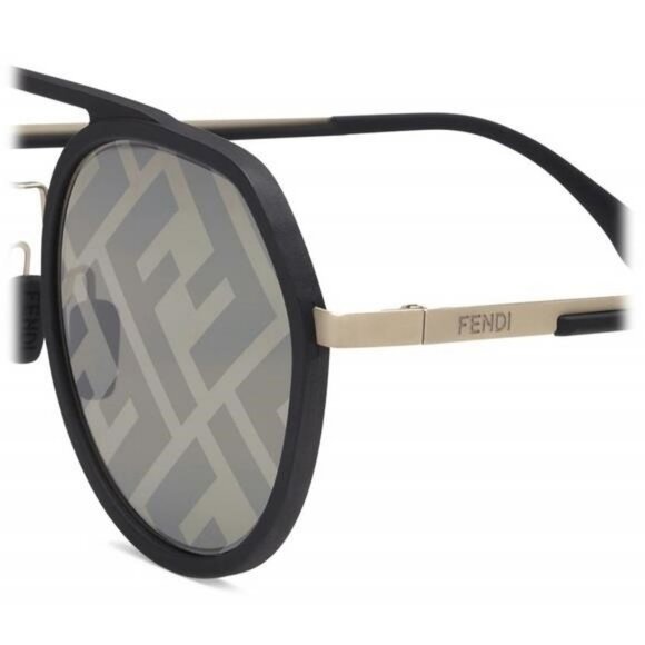 💯- New Authentic Fendi Pattern Pilot Men's Sunglasses FE40040U 02C 51 - Picture 11 of 16